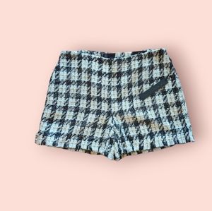 House of Harlow from Revolve houndstooth tweed shorts.tweed shorts. NWT Sz 12